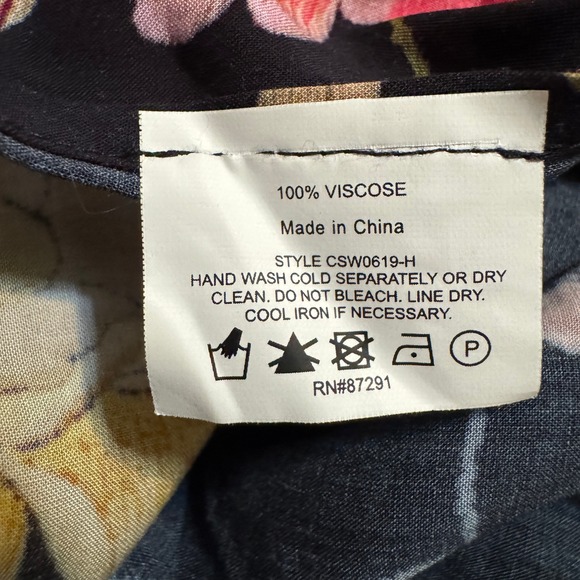 Johnny Was Helena Split Leg Pants Womens Small Floral Coverup Tie Waist Colorful - Picture 3 of 12